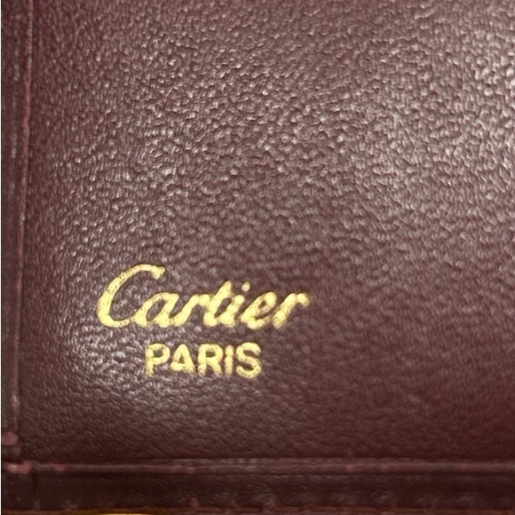 Cartier men’s bi fold wallet leather vintage - Picture 4 of 8